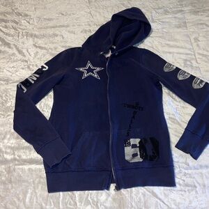 PINK Victoria's Secret Navy Jacket with Star and Logo Accents